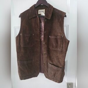 Brown Suede Men's Vest